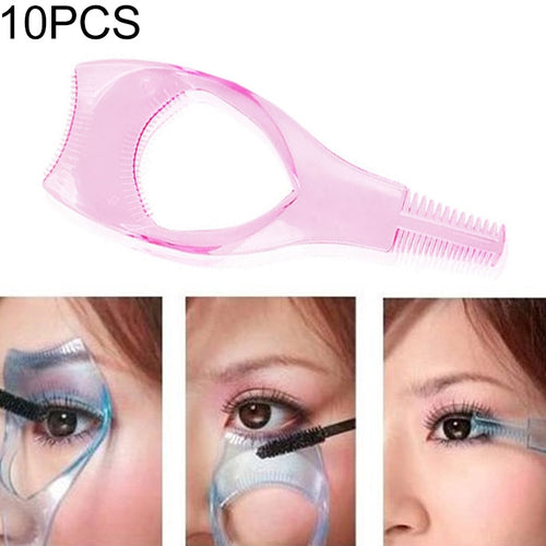 10 PCS BearPawปฏิบัติแต่งหน้ามาสคาร่าEyelash Applicatorขนตาหวีสาม-in-one Eyelashการ์ดความงามอุปกรณ์ทำความสะอาด 3Dคริสตัล