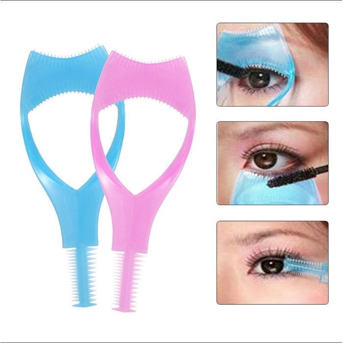 10 PCS BearPawปฏิบัติแต่งหน้ามาสคาร่าEyelash Applicatorขนตาหวีสาม-in-one Eyelashการ์ดความงามอุปกรณ์ทำความสะอาด 3Dคริสตัล