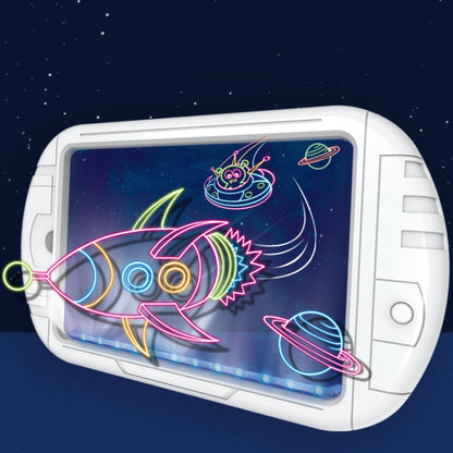 3D กระดานวาดภาพเรืองแสง Magic Luminous กระดานเขียนสามมิติ กระดาน Graffiti แสงปริศนาเด็กกระดานวาดภาพ, สไตล์:, Medium  Drawing Board (Space Version), Medium Drawing Board (Dinosaur Version), Large Drawing Board (Dinosaur Version)                         ...
