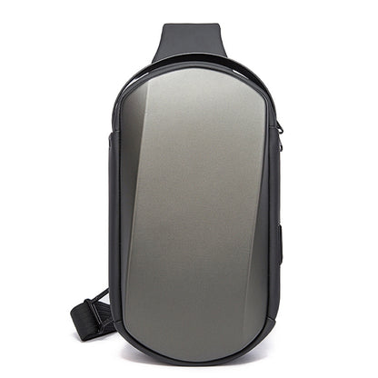 BANGE BG-7256 กระเป๋าคาดหน้าอกผู้ชายกันน้ำ EVA Hard Shell Messenger Bag, BANGE BG-7256