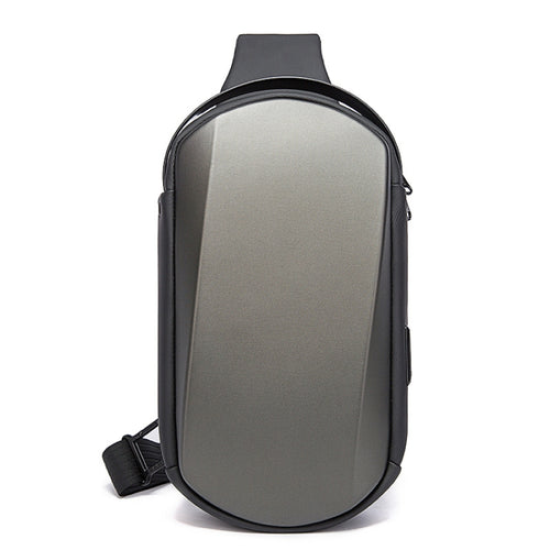 BANGE BG-7256 กระเป๋าคาดหน้าอกผู้ชายกันน้ำ EVA Hard Shell Messenger Bag, BANGE BG-7256