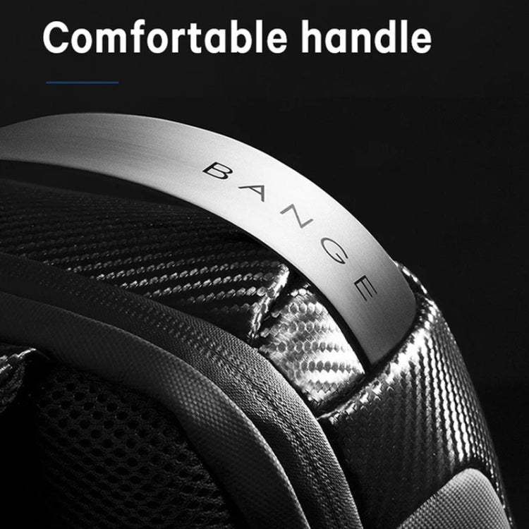 BANGE กระเป๋าคาดหน้าอกแฟชั่นสำหรับผู้ชาย Carbon Brazing Dimensional Waterproof Messenger Bag, BANGE Chest Bag