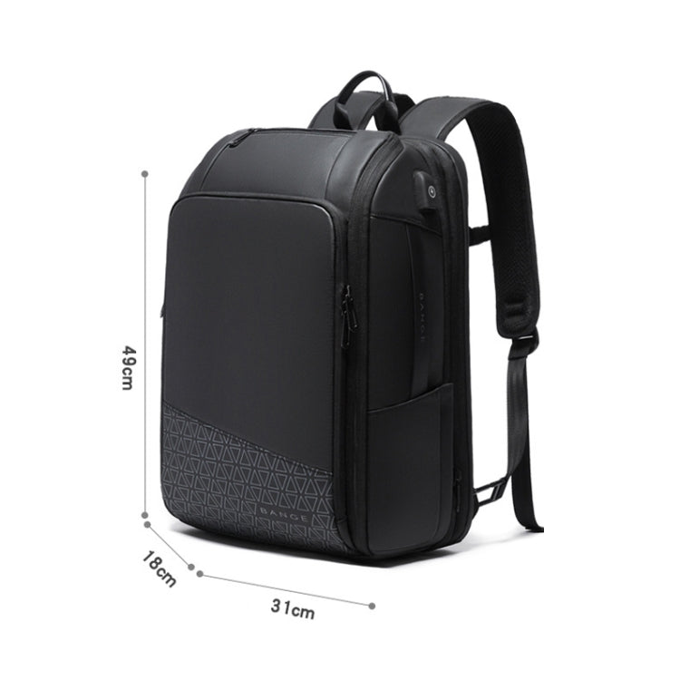 BANGE BG-22005 กระเป๋าเป้สะพายหลังกันน้ำสำหรับธุรกิจความจุขนาดใหญ่กระเป๋าเดินทาง Oxford ผ้ากระเป๋าเป้สะพายหลังคอมพิวเตอร์