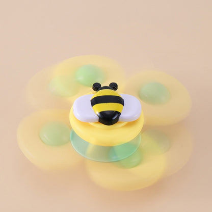 3 In 1 Fingertip Spinner Baby Rattle สามสีแมลง Sucker เปิดและเปิดสนุกของเล่นเด็กอาบน้ำ, Fingertip Spinner