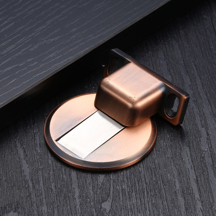 2 ชิ้นโลหะผสมสังกะสีไม่เจาะรูดูดเงียบที่แข็งแกร่งกันชนประตูแม่เหล็ก, Red Ancient, Brushed Steel, Black, White, Yellow, Bright Gold, Bronze