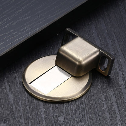 2 ชิ้นโลหะผสมสังกะสีไม่เจาะรูดูดเงียบที่แข็งแกร่งกันชนประตูแม่เหล็ก, Red Ancient, Brushed Steel, Black, White, Yellow, Bright Gold, Bronze