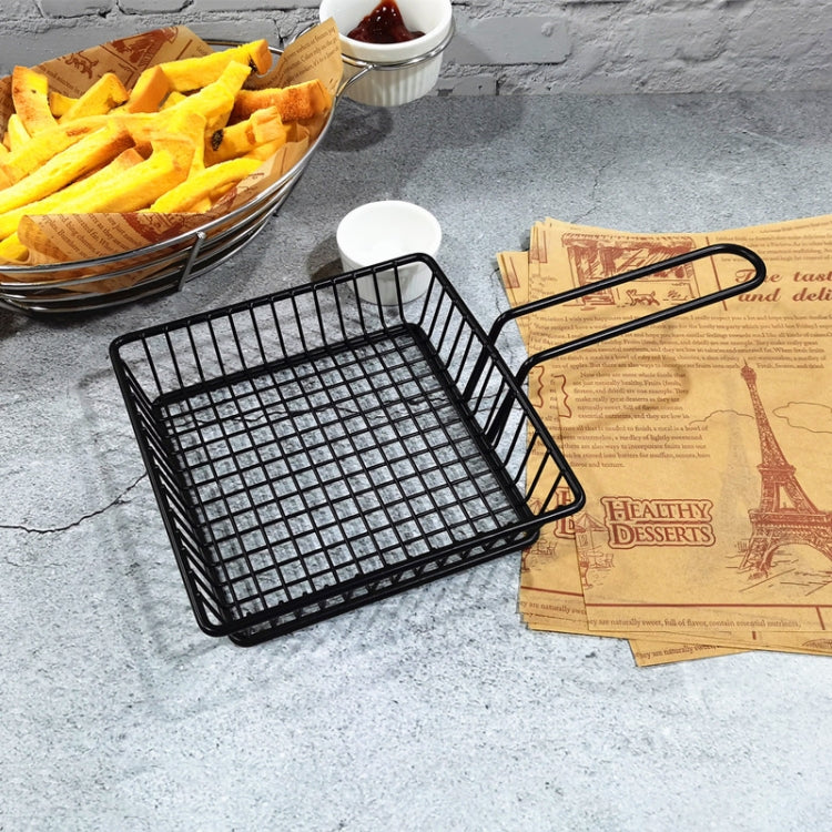 Wrought Iron ผลไม้แบบพกพาตะกร้าขนมปัง French Fries ทอดขนมตะกร้าแบบพกพา, Double Cup Egg-shaped, Double Cup Round, Single Cup Boat, Square Short Basket, Rectangular Short Basket, Large Round Wire, Small Round Wire, Large Messy Wire, Small Messy Wire