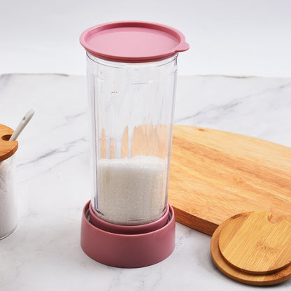2 ชิ้นหมุนสแตนเลสถ้วยสูงร่างกายตะแกรงแป้งชามน้ำตาล, Flour Sieve Sugar Bowl