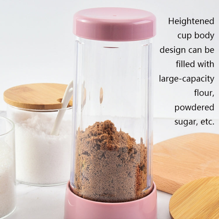2 ชิ้นหมุนสแตนเลสถ้วยสูงร่างกายตะแกรงแป้งชามน้ำตาล, Flour Sieve Sugar Bowl