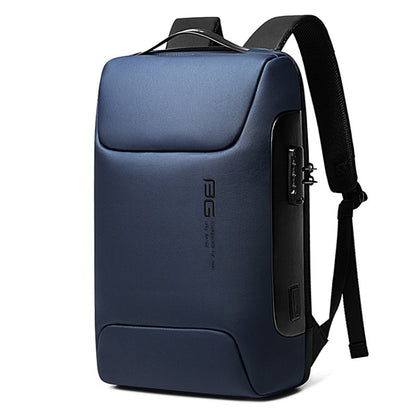 BANGE BG-7216 กระเป๋าสะพายไหล่กันน้ำป้องกันการโจรกรรมสำหรับผู้ชายกระเป๋าเดินทางเพื่อธุรกิจกระเป๋าเป้สะพายหลังคอมพิวเตอร์, BG-7216 (Blue), BG-7216 (Black), BG-7216 (Gray)