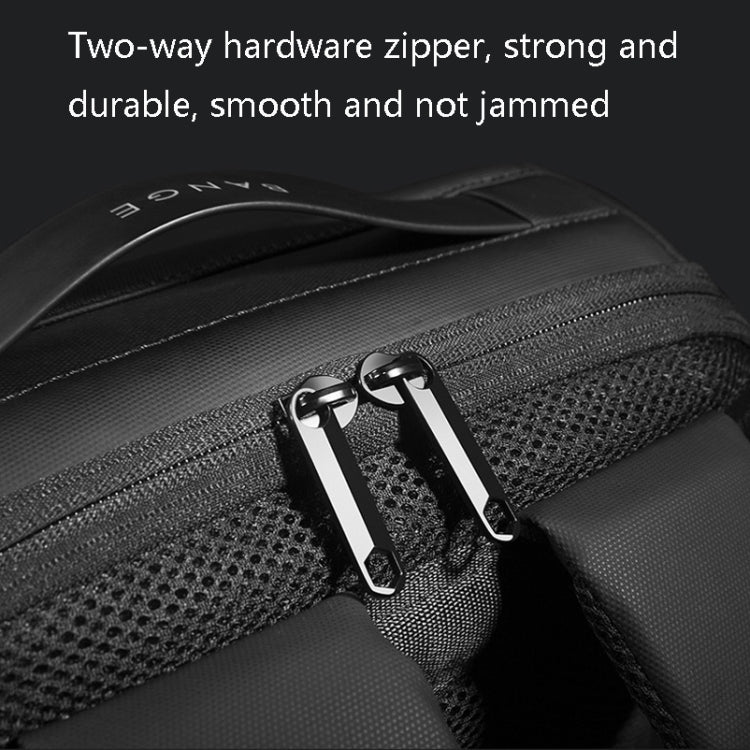 BANGE BG-7216 กระเป๋าสะพายไหล่กันน้ำป้องกันการโจรกรรมสำหรับผู้ชายกระเป๋าเดินทางเพื่อธุรกิจกระเป๋าเป้สะพายหลังคอมพิวเตอร์, BG-7216 (Blue), BG-7216 (Black), BG-7216 (Gray)