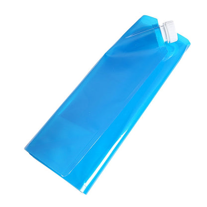 ถุงน้ำ PE สำหรับแบบพกพาพับเก็บน้ำยกกระเป๋าสำหรับ Camping Hiking Survival Hydration Storage กระเพาะปัสสาวะ, 10L(Blue)