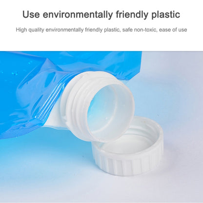 ถุงน้ำ PE สำหรับแบบพกพาพับเก็บน้ำยกกระเป๋าสำหรับ Camping Hiking Survival Hydration Storage กระเพาะปัสสาวะ, 10L(Blue)