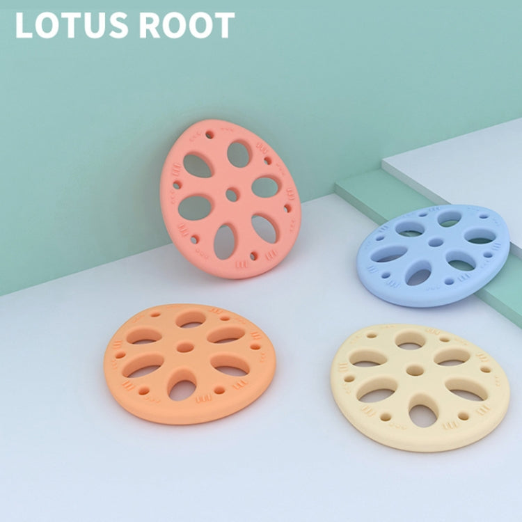 M010093 4 PCSซิลิโคนLotus Rootเม็ดเด็กSoothing Teetherเด็กMolarsของเล่นแม่และเด็กอุปกรณ์, Pink, Yellow, Blue, Beige, Pink With Lanyard, Yellow With Lanyard, Blue With Lanyard, Beige With Lanyard