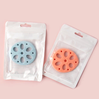 M010093 4 PCSซิลิโคนLotus Rootเม็ดเด็กSoothing Teetherเด็กMolarsของเล่นแม่และเด็กอุปกรณ์, Pink, Yellow, Blue, Beige, Pink With Lanyard, Yellow With Lanyard, Blue With Lanyard, Beige With Lanyard