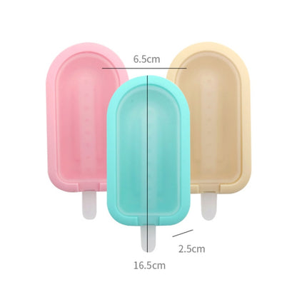 3 in 1 ฤดูร้อนซิลิโคน Popsicle แม่พิมพ์ครีมแม่พิมพ์ DIY ชุดแม่พิมพ์