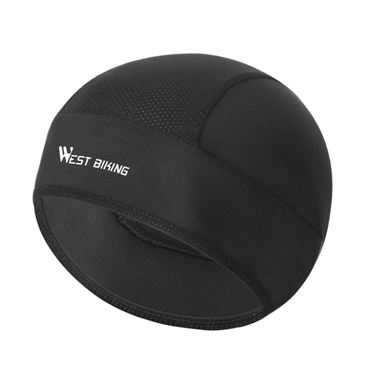 WEST BIKING ฤดูร้อนขี่หมวกไหมน้ำแข็งเครื่องดูดควันกันลมหมวกด้านในบางระบายอากาศได้และแห้งเร็วหมวกซับในหมวกกันน็อค, Helmet Lining Cap(Black), Helmet Lining Cap(Gray)