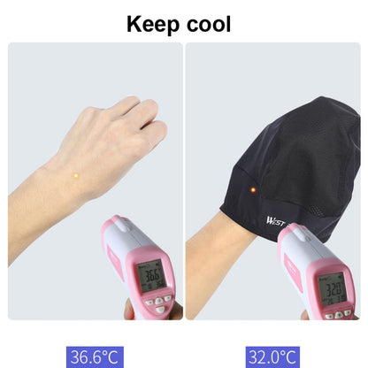 WEST BIKING ฤดูร้อนขี่หมวกไหมน้ำแข็งเครื่องดูดควันกันลมหมวกด้านในบางระบายอากาศได้และแห้งเร็วหมวกซับในหมวกกันน็อค, Helmet Lining Cap(Black), Helmet Lining Cap(Gray)