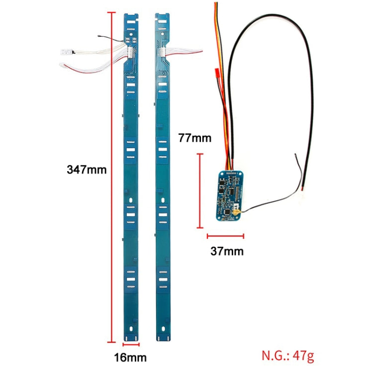 สกู๊ตเตอร์ไฟฟ้า BMS Board + แถบด้านข้าง ชุด สำหรับ Xiaomi Mijia M365 Pro, BMS Board + Side Strip