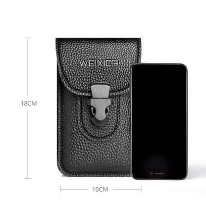 3 ชิ้น WEIXIER 8640 7 นิ้วเข็มขัดคาดเอวกระเป๋ากีฬากลางแจ้งผู้ชายโทรศัพท์มือถือกระเป๋าเอว, WEIXIER 8640