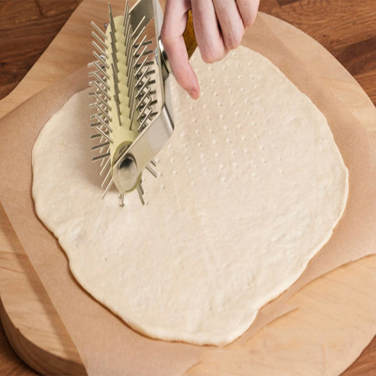 สแตนเลสกลิ้ง Pin พิซซ่าเจาะขนมอุปกรณ์อบ, Pizza Puncher