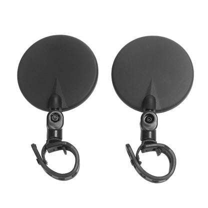 2 ชิ้นสำหรับ Xiaomi สกูตเตอร์กระจกมองหลังกระจกจักรยาน, Round, Oval