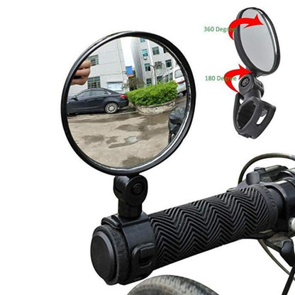 2 ชิ้นสำหรับ Xiaomi สกูตเตอร์กระจกมองหลังกระจกจักรยาน, Round, Oval