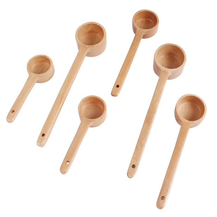 ช้อนไม้ด้ามยาวช้อนปรุงรสช้อนขนมหวานกาแฟช้อนชานม, Seasoning Spoon Small, Seasoning Spoon Medium, Seasoning Spoon Large