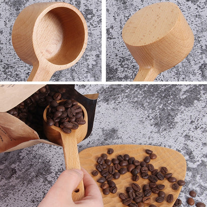 ช้อนไม้ด้ามยาวช้อนปรุงรสช้อนขนมหวานกาแฟช้อนชานม, Seasoning Spoon Small, Seasoning Spoon Medium, Seasoning Spoon Large