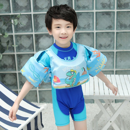 เสื้อกั๊กสไตล์เด็กเสื้อชูชีพเด็กว่ายน้ำฟรีแขนพองโฟมชูชีพ, Hip-hop Dinosaur, Submented Mirror Whale, Blue Tail Mermaid, Black Hair Doll, Bow Doll