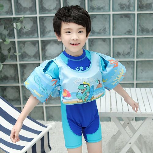 เสื้อกั๊กสไตล์เด็กเสื้อชูชีพเด็กว่ายน้ำฟรีแขนพองโฟมชูชีพ, Hip-hop Dinosaur, Submented Mirror Whale, Blue Tail Mermaid, Black Hair Doll, Bow Doll