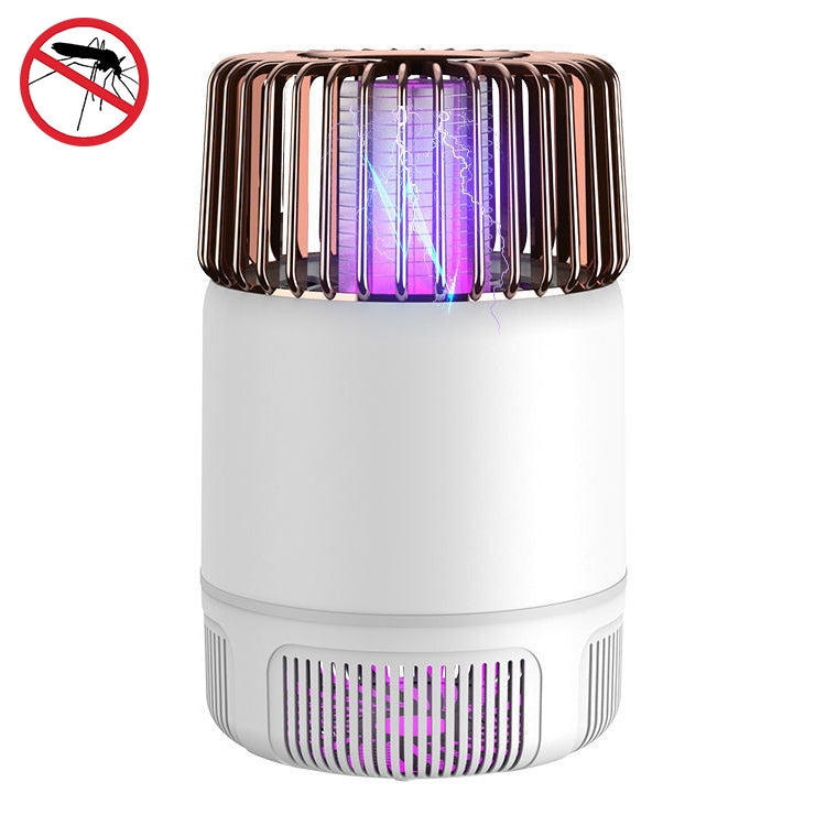 เครื่องกำจัดยุงด้วยแสง USB Photocatalyst เครื่องกำจัดยุงไฟฟ้าแบบสองในหนึ่งเดียว, White Gold  (Electric Shock + Suction), White (Electric Shock)