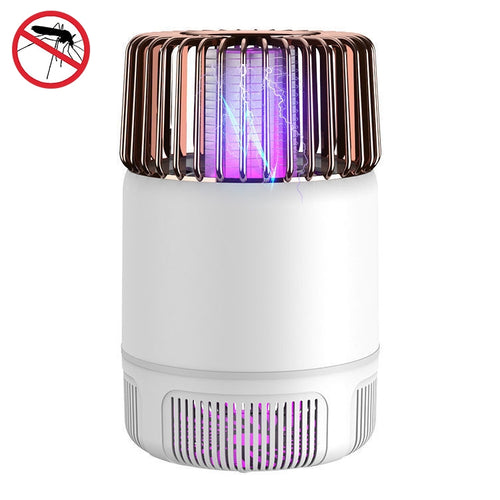 เครื่องกำจัดยุงด้วยแสง USB Photocatalyst เครื่องกำจัดยุงไฟฟ้าแบบสองในหนึ่งเดียว, White Gold  (Electric Shock + Suction), White (Electric Shock)
