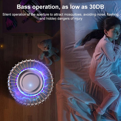 เครื่องกำจัดยุงด้วยแสง USB Photocatalyst เครื่องกำจัดยุงไฟฟ้าแบบสองในหนึ่งเดียว, White Gold  (Electric Shock + Suction), White (Electric Shock)