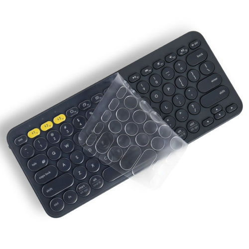 JRC T20703 แล็ปท็อปคีย์บอร์ดไร้สายบลูทูธคีย์บอร์ดโปร่งใสสำหรับ Logitech K380