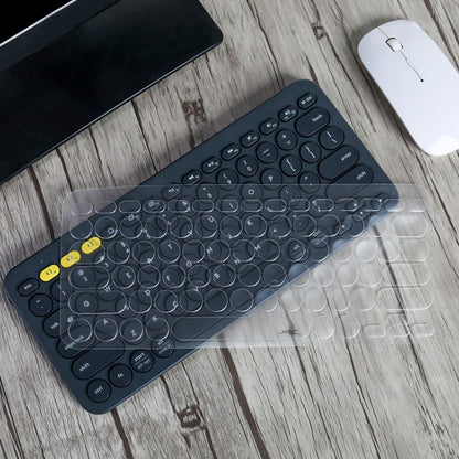 JRC T20703 แล็ปท็อปคีย์บอร์ดไร้สายบลูทูธคีย์บอร์ดโปร่งใสสำหรับ Logitech K380