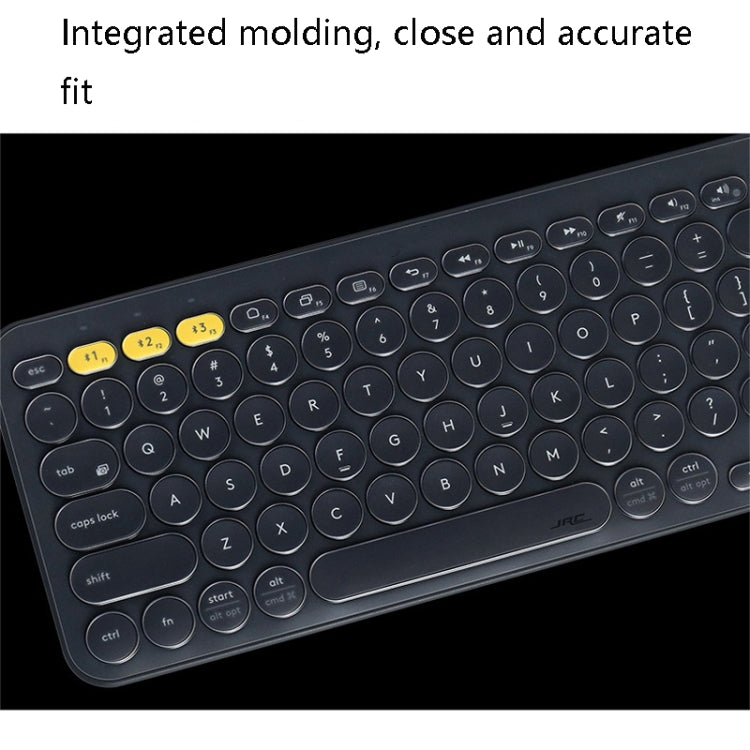 JRC T20703 แล็ปท็อปคีย์บอร์ดไร้สายบลูทูธคีย์บอร์ดโปร่งใสสำหรับ Logitech K380