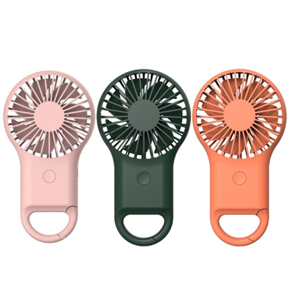 มือถือกระเป๋ามินิพัดลมขนาดเล็กแบบพกพาชาร์จพัดลม USB กลางแจ้งพร้อมไฟสี 7 สี, Pink, ArmyGreen, Orange