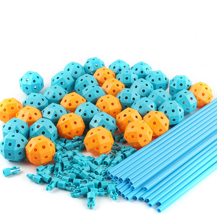 132 ใน 1 DIY เต็นท์ของเล่นประกอบเล่นบ้าน DIY เต็นท์เด็กอาคารของเล่น, 132 in 1