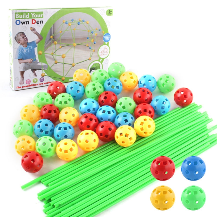 87 in 1 DIY Assembling Play House DIY เต็นท์เด็กอาคารของเล่นสไตล์:, Without Tent Cloth, With Tent Cloth