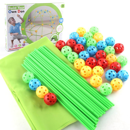87 in 1 DIY Assembling Play House DIY เต็นท์เด็กอาคารของเล่นสไตล์:, Without Tent Cloth, With Tent Cloth