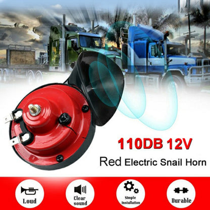 1 คู่ 110BD 12V รถจักรยานยนต์รถยนต์ไฟฟ้าลำโพงหอยทากเสียงเดียว, Snail Speaker