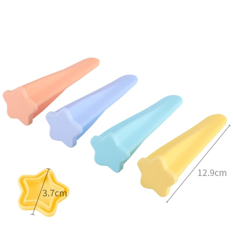 2 ชุด 4 in 1 เด็ก Popsicle แม่พิมพ์ชุดอาหารเกรดซิลิโคนครีมแม่พิมพ์การจัดส่งสีสุ่ม, 2 Sets 4 in 1
