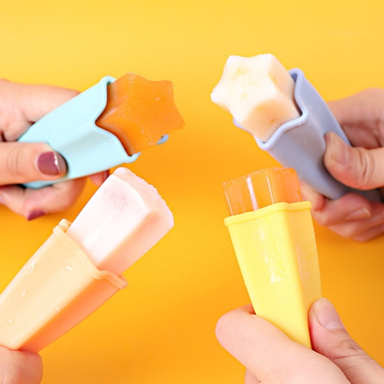 2 ชุด 4 in 1 เด็ก Popsicle แม่พิมพ์ชุดอาหารเกรดซิลิโคนครีมแม่พิมพ์การจัดส่งสีสุ่ม, 2 Sets 4 in 1