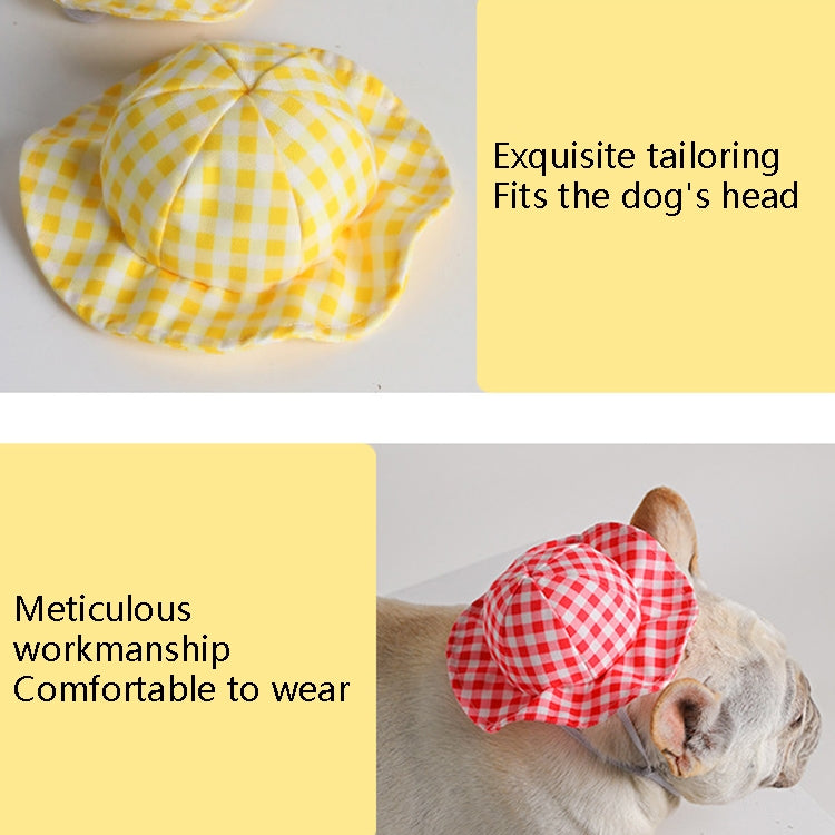 2 PCS Dog ??Hat Summer Cool Photo Decoration Pet Cat Sun Hat, S, M