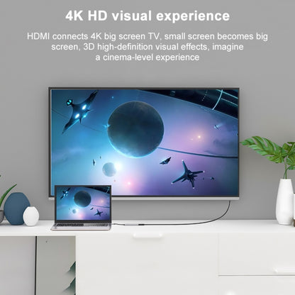 6 In 1 USB-C / Type-C ถึง 4K HDMI + ช่องเสียบการ์ด SD / TF + การชาร์จ PD USB-C / Type-C + 2 พอร์ต USB 3.0 มัลติฟังก์ชั่น HUB Docking Station, 6 In 1