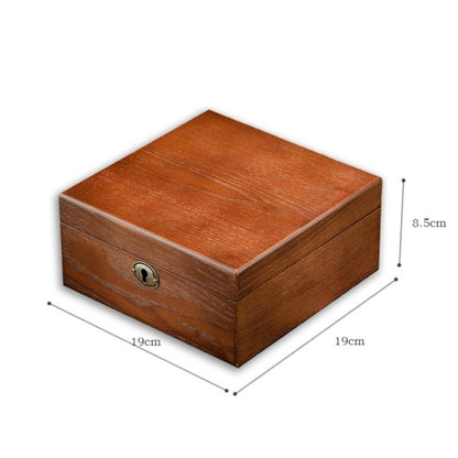 กล่องเก็บนาฬิกา Willow 6 ช่องกล่องเก็บเครื่องประดับพร้อมล็อค, 6 Slots Square, 6 Slots Rectangle
