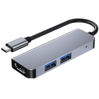 3 ใน 1 USB-C / Type-C ถึง 4K HDMI + 2 พอร์ต USB 3.0 มัลติฟังก์ชั่น HUB Docking Station, 3 In 1