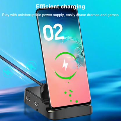 7 ใน 1 USB-C / Type-C ถึง 2 USB 2.0 + USB 3.0 + 4K HDMI + ช่องเสียบการ์ด SD / TF + PD USB-C / Type-C พอร์ตชาร์จมัลติฟังก์ชั่น HUB Docking Station พร้อมตัวยึด, 7 In 1