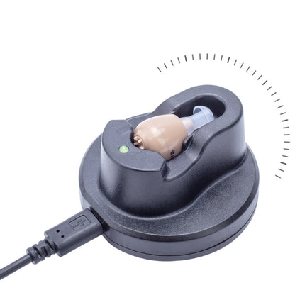 เครื่องช่วยฟังชนิดใส่ในหูแบบชาร์จไฟได้ Z-12 พร้อมแท่นชาร์จ USB, Z-12